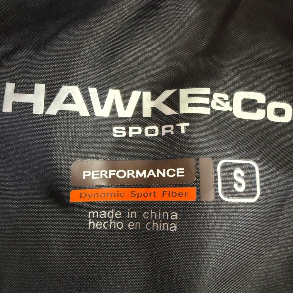 Hawke & Co Sport Puffer Jacket Men Size S Black HK Heat Thermal Insulated Zip - Picture 4 of 10